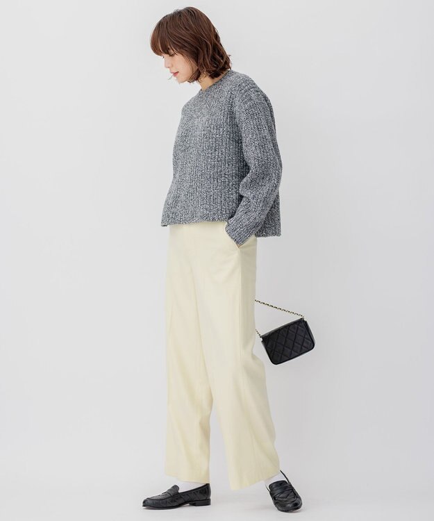 23区 キルティング ローファー ブラック系