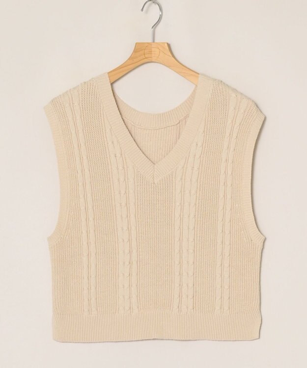 ONWARD Reuse Park 【any SiS】ベスト秋冬 ベージュ