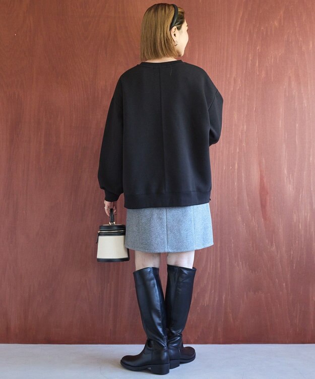 AMERICAN HOLIC サイドドットボタンポンチプルオーバー Black