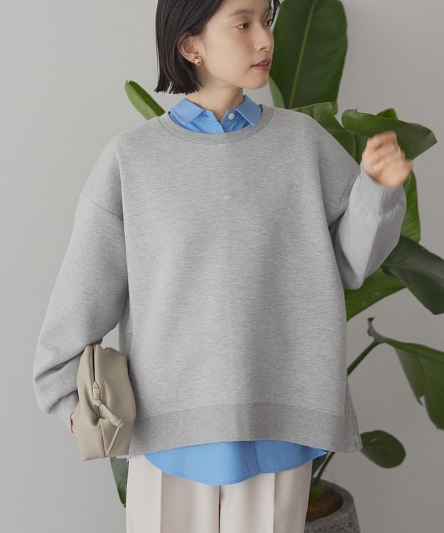 AMERICAN HOLIC サイドドットボタンポンチプルオーバー Light Gray Mixture