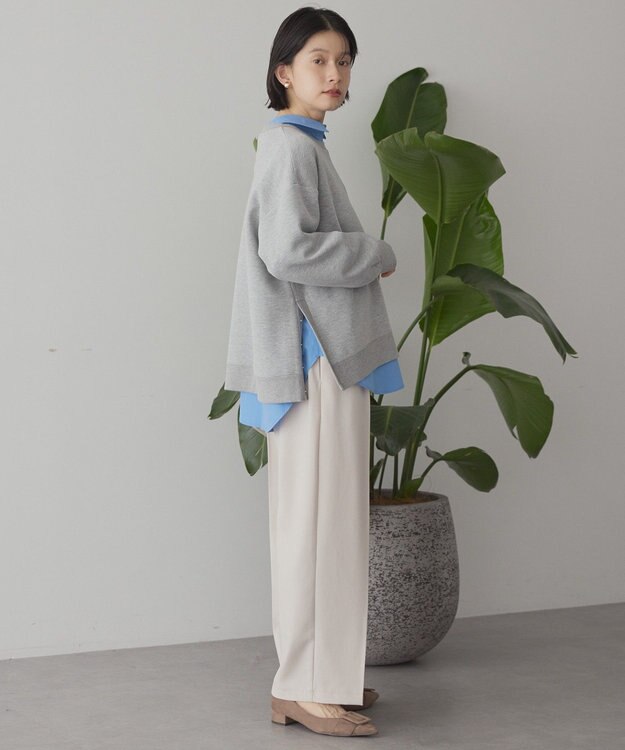 AMERICAN HOLIC サイドドットボタンポンチプルオーバー Light Gray Mixture