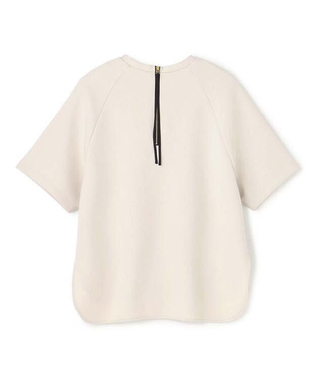 UNFILO L BEAUTY FORM JERSEY light バックZIP プルオーバー グレージュ