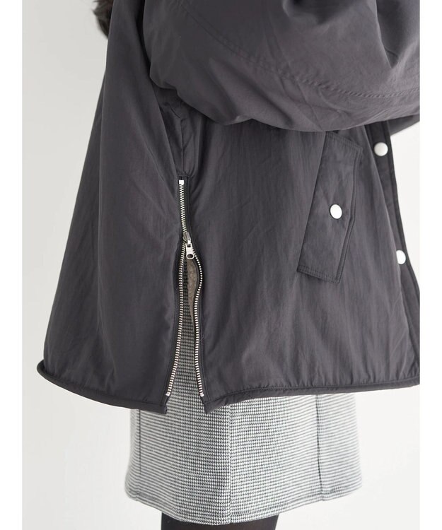 earth music&ecology リバーシブルボアブルゾン Mocha