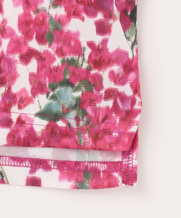 23区GOLF 【MEN】【接触冷感・UVケア・吸水速乾】ブーゲンビリア柄 ポロシャツ ピンク系5