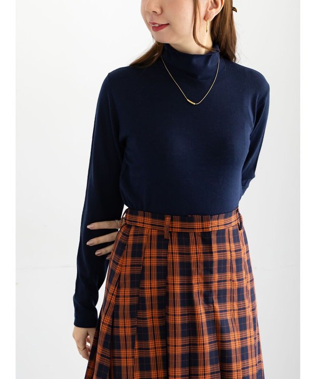 Te chichi ライトタートルニット ネイビー