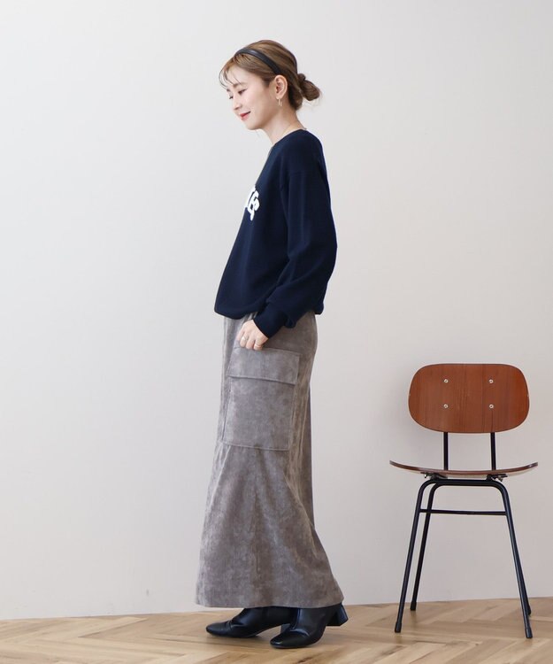 AMERICAN HOLIC バイパチＣＥＲＥＳＴＥＳロゴニットプルオーバー Navy