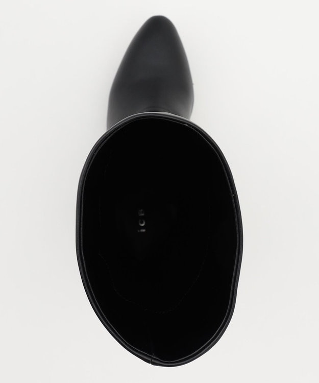 ICB ワイドロングブーツ ブラック系