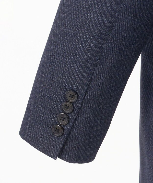 J.PRESS MEN 【ESSENTIAL CLOTHING】ブリーザブルメッシュクロス スーツ ネイビー系