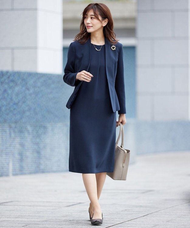 J.PRESS LADIES ショートパール ネックレス ゴールド系
