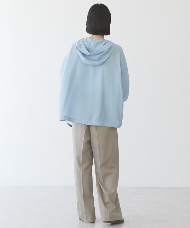 AMERICAN HOLIC フーディーシャツ Grayish Blue