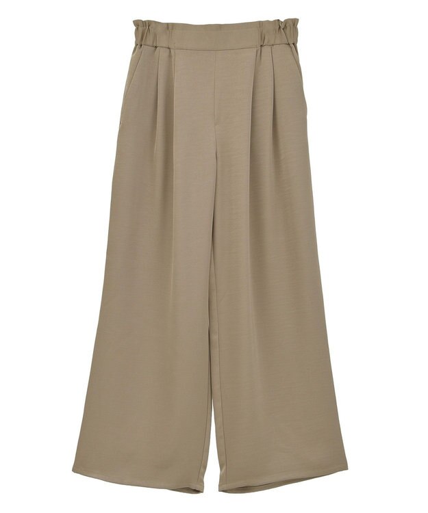 AMERICAN HOLIC サテンリラックスイージーパンツ Beige