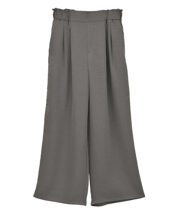 AMERICAN HOLIC サテンリラックスイージーパンツ Charcoal Gray