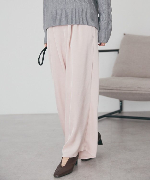 AMERICAN HOLIC サテンリラックスイージーパンツ Light Pink