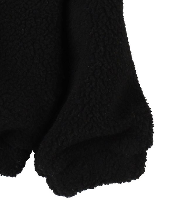 WEGO ロゴボアパーカー ブラック