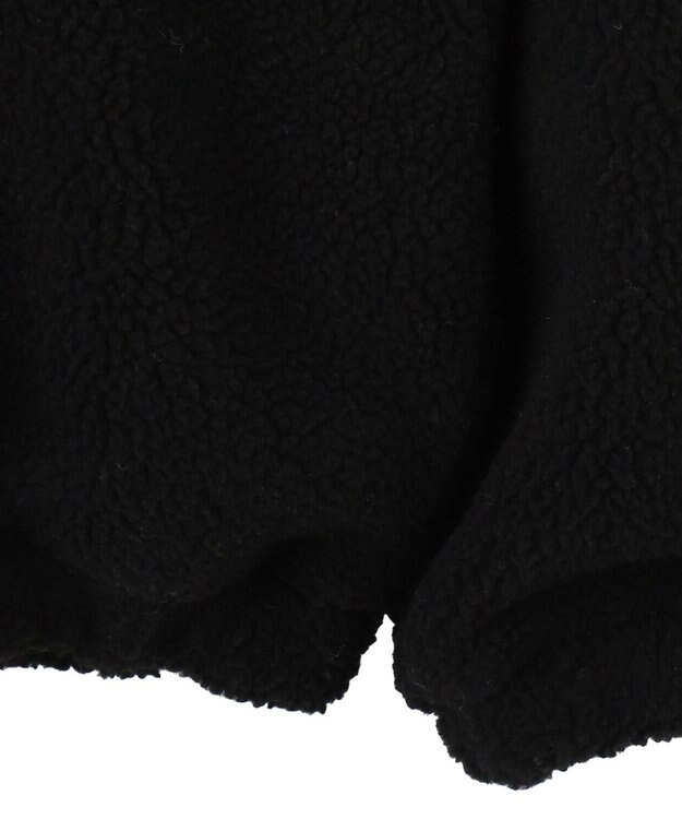 WEGO ロゴボアパーカー ブラック