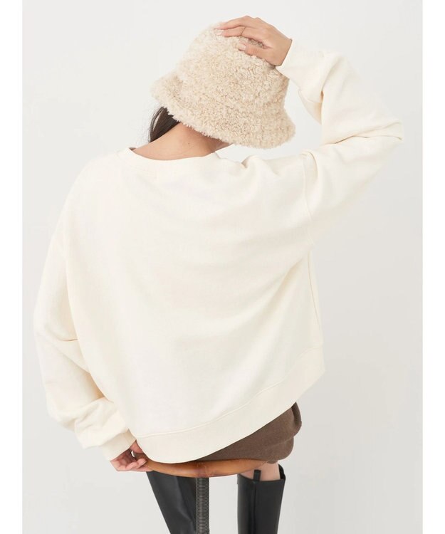 earth music&ecology アソートロゴスウェット Ivory