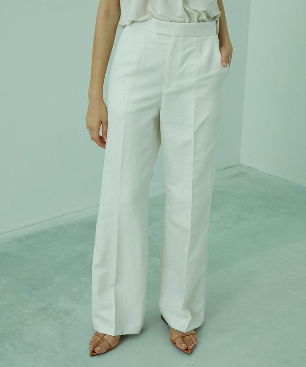 BEIGE， WISTERIA / ワイドパンツ Off White
