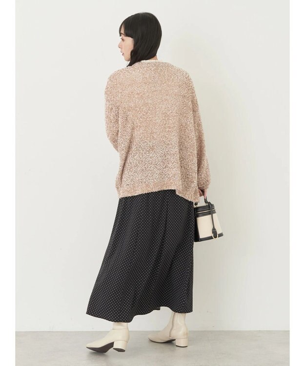 earth music&ecology ぽこぽこヤーンカーディガン Beige