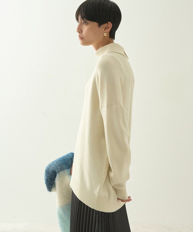 AMERICAN HOLIC ブラッシュヤーンタートルネックニットプルオーバー Ivory