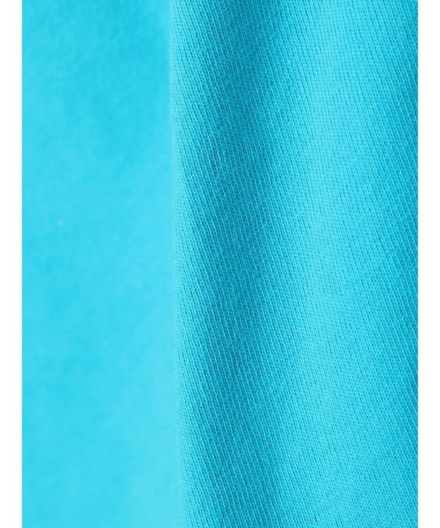 earth music&ecology バックディティールロゴＴＥＥ Blue Green