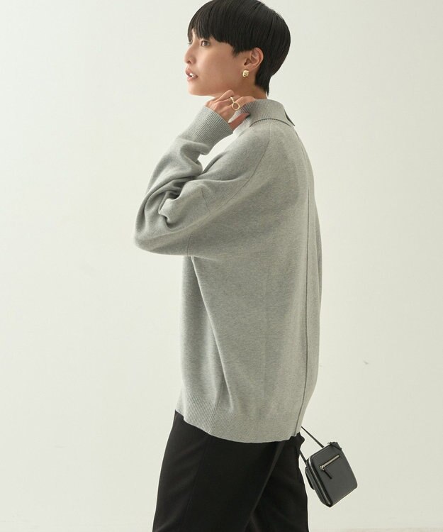 AMERICAN HOLIC ブラッシュヤーンタートルネックニットプルオーバー Light Gray Mixture