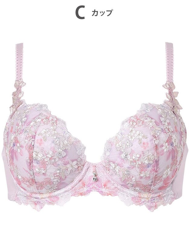 Wing ブラジャー Wing Lesiage ふんわりまるみメイク ソフトなつけごこち 【2120シリーズ】 ブラ Gカップまで対応 大きいサイズ PB2120 ウイング／ワコール ストロベリー