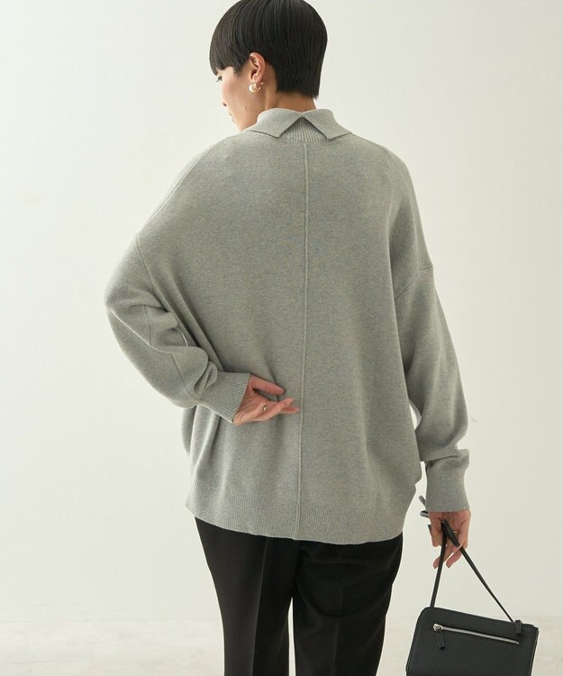 AMERICAN HOLIC ブラッシュヤーンタートルネックニットプルオーバー Light Gray Mixture