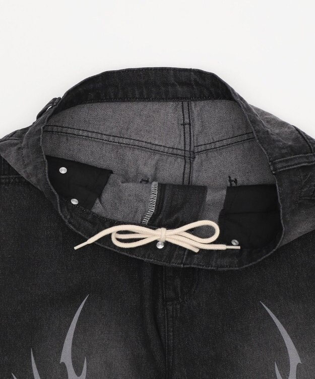 WEGO トライバルデニムパンツ デニムブラックソノタ