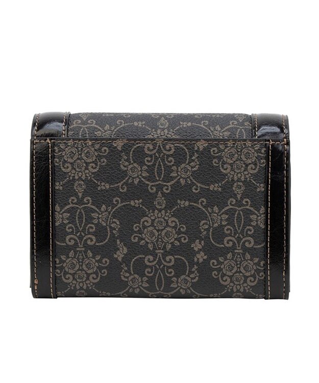 ANNA SUI リーブル 内Lファスナー二つ折り財布 クロ