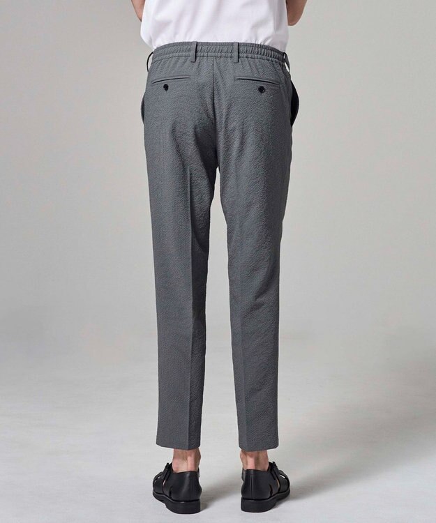 JOSEPH HOMME 【WEB・一部店舗限定】 エアーグリットサッカーストレッチ　ドロスト付テーパードパンツ / PEGG CONVERTIBLE グレー系