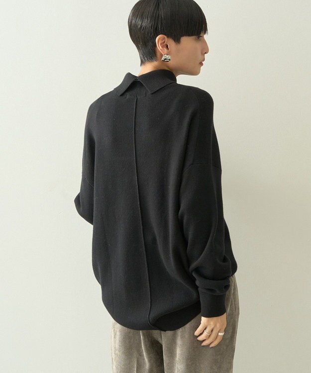 AMERICAN HOLIC ブラッシュヤーンタートルネックニットプルオーバー Black