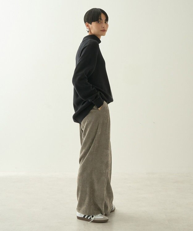 AMERICAN HOLIC ブラッシュヤーンタートルネックニットプルオーバー Black