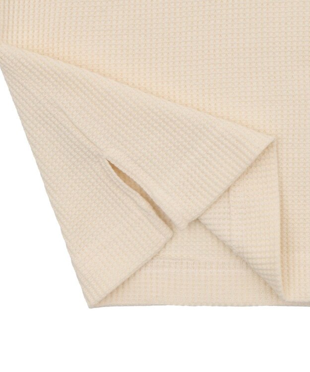 WEGO 【ユニセックス着用ITEM/MLサイズ展開】ワッフルラグランT（SS） オフホワイト