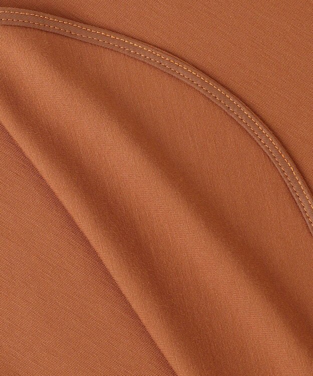 UNFILO BEAUTY FORM タックスリーブTシャツ ブラウン