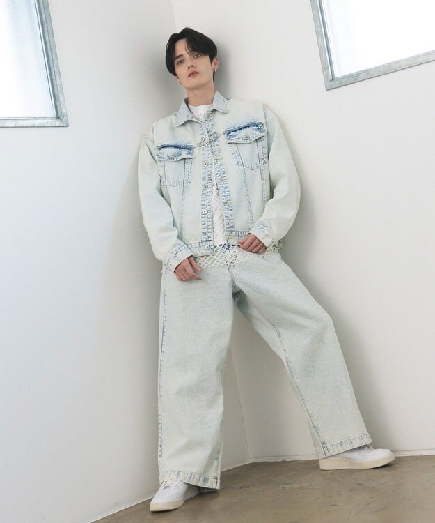 CRAFT STANDARD BOUTIQUE ハイブリーチケミカル加工デニムジャケット Light Indigo