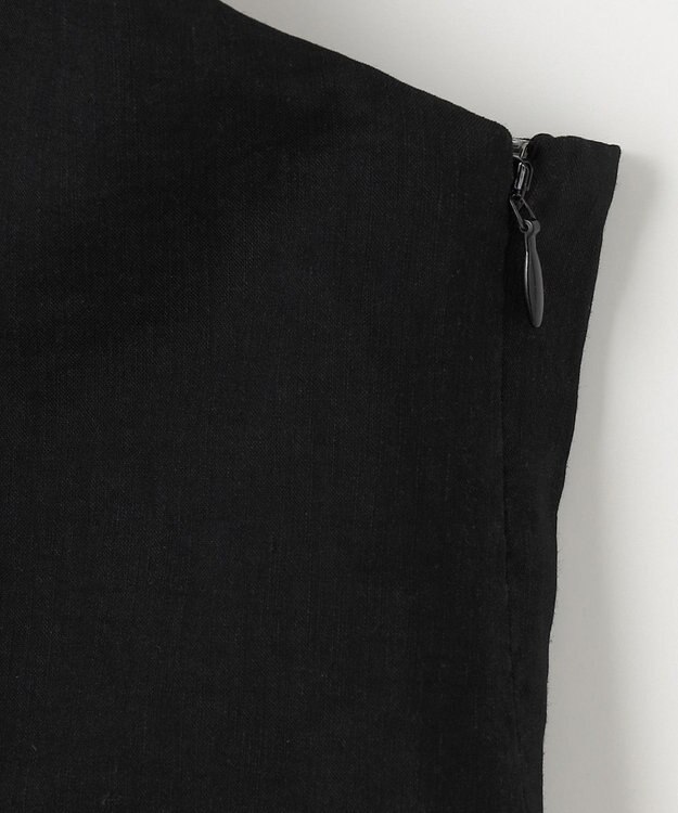 23区 S 【CLASSY.6月号掲載/洗える】リネンレーヨンストレッチ サロペット ブラック系