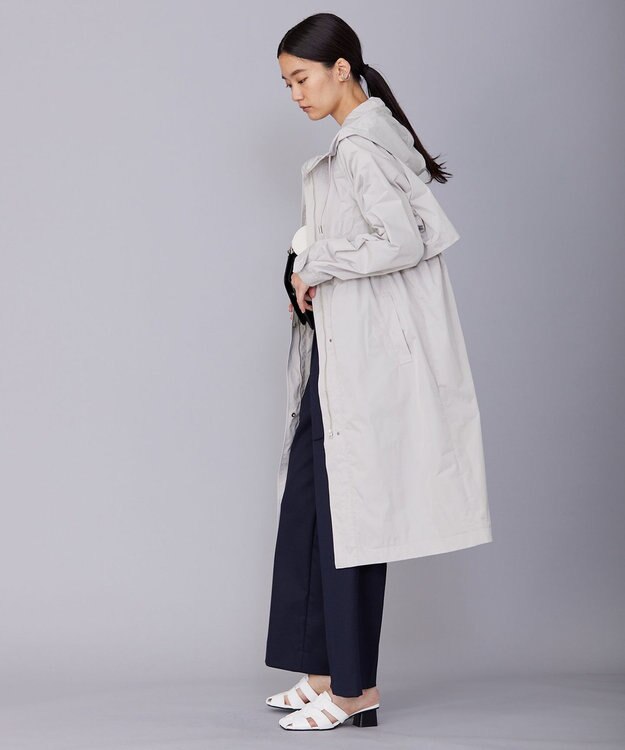 ICB メモリーツイル フーデットコート トープ系