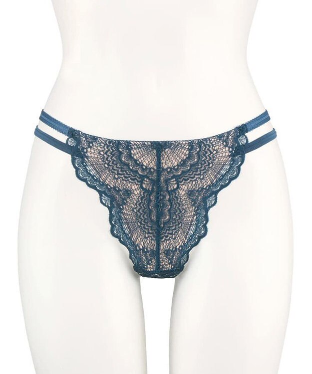 San-ai Resort（三愛水着楽園） カシュクール脇高Ｔバックショーツ ブルー