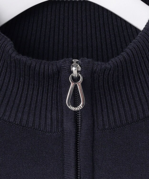 23区GOLF 【MEN】ロゴグラフィックもちもちニット ネイビー系