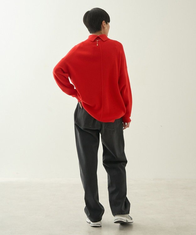 AMERICAN HOLIC ブラッシュヤーンタートルネックニットプルオーバー Red