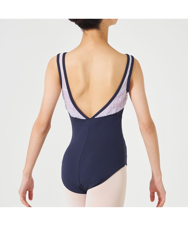 Chacott ノースリーブレオタード ネイビー