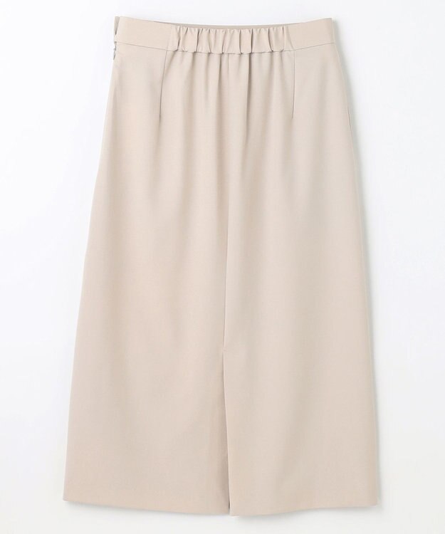 ANY 【洗濯機可/ストレッチ/ウエストゴム/セットアップ可】イージーケアタイトスカート ベージュ