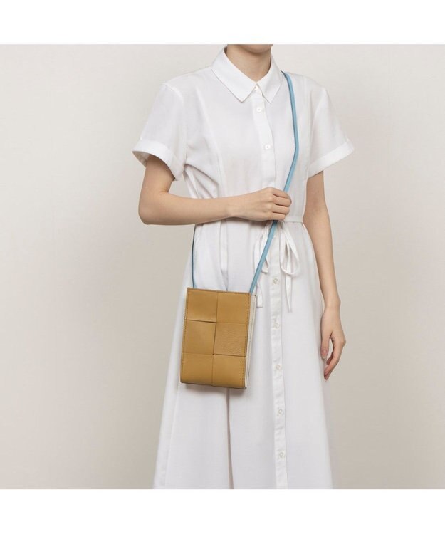 UNBILLION ペルケ perche / イントレチャート姫路レザーショルダー ベージュミックス