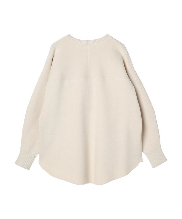 AMERICAN HOLIC ラウンドスウェットライクニットプルオーバー Ivory