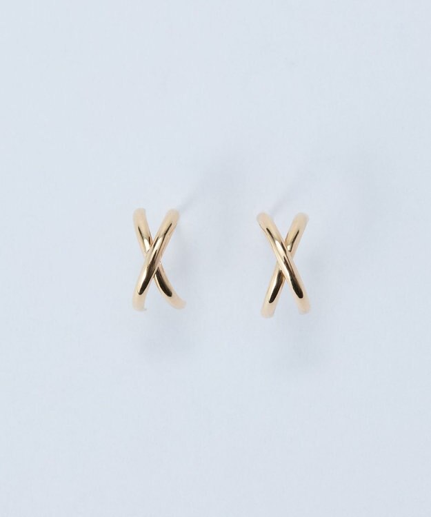 Phoebe 【 K10 】クロッシングピアス ゴールド