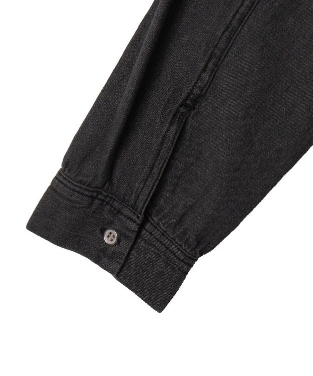 WEGO ドロストデニムショートシャツ デニムブラック