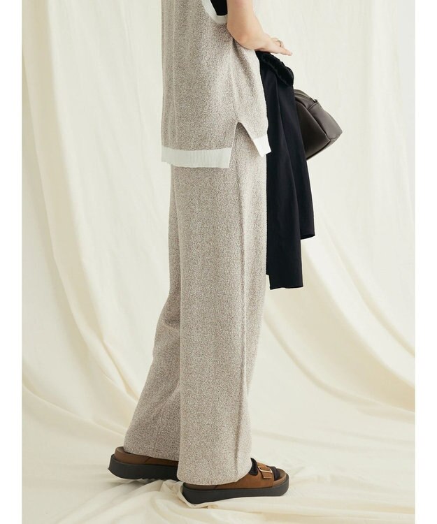 CRAFT STANDARD BOUTIQUE リンクス編みニットパンツ Ivory