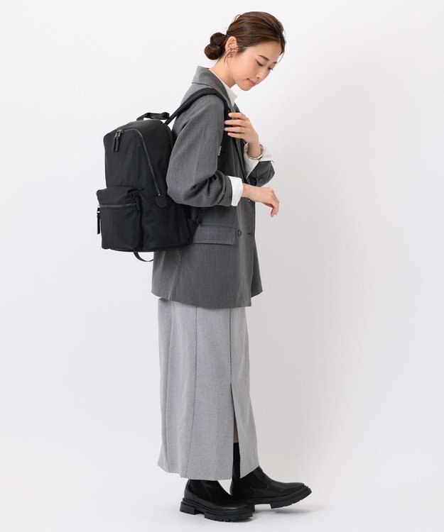 ACE BAGS & LUGGAGE W&.Day/Night ハウン スリムリュック A4サイズ 13.3インチPC収納 15572 ダブルアンドデイナイト ブラック