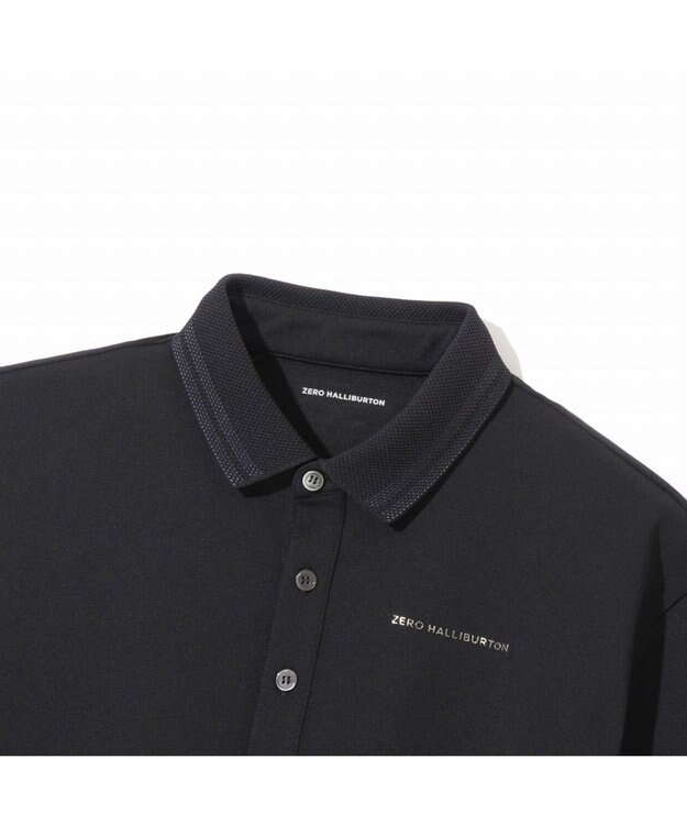 ZERO HALLIBURTON 【吸水速乾・UVケア】 鹿の子ポロシャツ ZHG-M5S4a 82947 ブラック