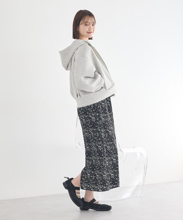 earth music&ecology フラワーバッククロスキャミワンピース Black